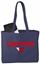 Picture of Dayton Flyers - Dayton Logo - Medium Tote - Port Authority Beach Wash Tote BG421- Denim Blue