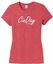 Picture of CinDay Acadamy - Ladies - Short Sleeve Tee by District DM130l - Red Frost
