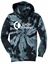 Picture of CinDay - Youth/Unisex - Tie- Dye Hooded Sweatshirt by Port & Company PC146(Y) - Black