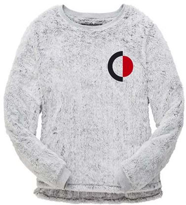 Picture of CinDay Academy - Girls/Ladies - Fuzzy Fleece Crew YFZ03/FZ03 - Frosty Grey