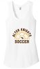 Picture of Alter Girls Soccer Ladies District Women’s Perfect Tri Racerback Tank DM138L (Half Soccer Ball Logo) - White/Grey