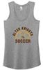 Picture of Alter Girls Soccer Ladies District Women’s Perfect Tri Racerback Tank DM138L (Half Soccer Ball Logo) - White/Grey