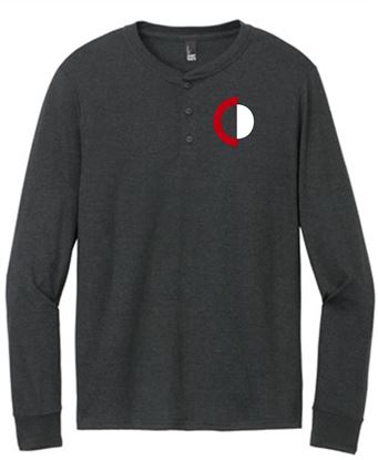 Picture of CinDay Academy - Unisex - Perfect Tri Long Sleeve w/ Left Chest Logo by District DT145 - Black Frost or Heathered Charcoal