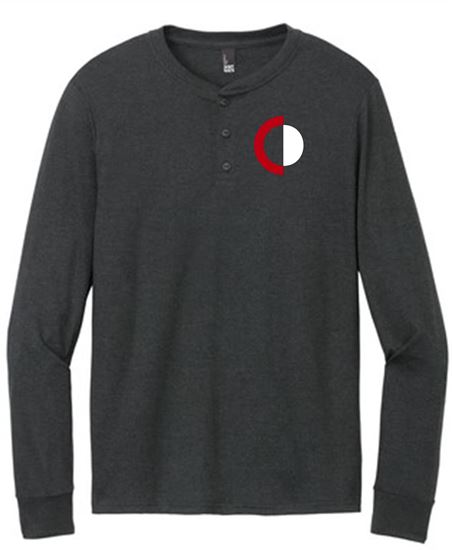 Picture of CinDay Academy - Unisex - Perfect Tri Long Sleeve w/ Left Chest Logo by District DT145 - Black Frost or Heathered Charcoal