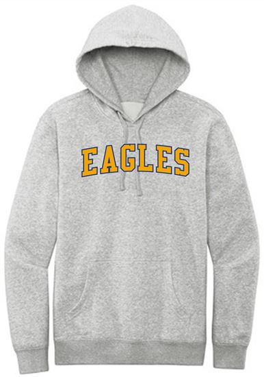 Picture of Bishop Leibold - Youth & Adult/Unisex - Fleece Hoodie by District DT6100(y) - Light Heather Grey