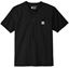 Picture of Carhartt - Unisex - Short Sleeve Henley T-Shirt CTK84- Black