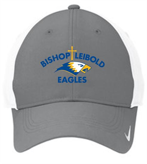 Picture of Bishop Leibold - Nike Ball Cap by Sanmar NKFB6447 - White or Grey/White
