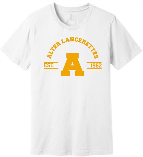 Picture of Alter Lancerettes - Unisex - Jersey Short Sleeve Tee by Bella + Canvas BC3001 - White
