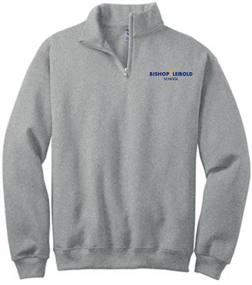 Picture of Bishop Leibold - Adult/Unisex - 1/4 Zip  Fleece Pullover  by Jerzees - 995M - Oxford