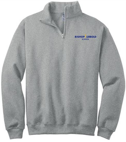 Picture of Bishop Leibold - Adult/Unisex -  Uniform 1/4 Zip  Fleece Pullover  by Jerzees - 995M - Oxford