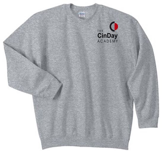 Picture of CinDay Academy - Unisex - Gym Sweatshirt 18000 - Sports Grey