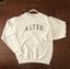 Picture of Alter - Unisex - NuBlend Crewneck Sweatshirt by Jerzees w/ Embroidered 2 Color Arched Logo 562MR - White