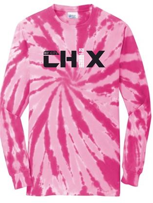 Picture of Chix - Adult - Tie Dye Long Sleeve by Port & Company PC147LS - Pink