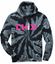 Picture of Chix - Youth/Unisex - Tie Dye Hooded Sweatshirt by Port & Company PC146(Y) - Black or Pink