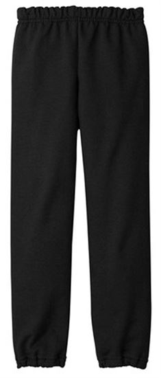 Picture of Chix - Youth- Heavy Blend Open Bottom Sweatpants 18200b - Black