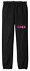 Picture of Chix - Youth- Heavy Blend Open Cuffed Bottom Sweatpants 18200b - Black
