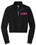 Picture of Chix - Ladies - Fleece 1/2 Zip by District DT6111 - Black or Light Heather Grey
