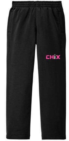 Picture of CHiX - Youth - Sport Wick Fleece Pants YST237 - Black