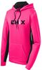 Picture of Chix - Ladies  - Dri Fit Fleece Colorblock Hooded Pullover by Sport Tek LST235 - Black/Grey or Pink/Black *LIMITED QUANTITIES LEFT!