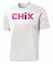Picture of Chix - Youth/Adult - Dri Fit Tee by Sports Tek (Y)ST350 - Pink/Black Logo - White or Silver
