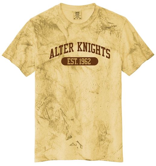 Picture of Alter High School  - Adult/Unisex - Short Sleeve Heavyweight Color Blast Tee w/ Logo Choice by Comfort Colors 1745 - Citrine