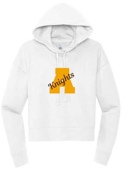 Picture of Alter High School - Ladies - Cropped Hoodie by District DT6101 - Light Heather Grey or White