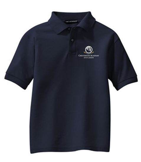 Picture of Chesterton Academy - Youth - Short Sleeve Uniform Polo by Port Authority Y500 - Navy