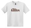 Picture of Alter - Youth - Short Sleeve Tee w/ Cursive "Alter" Logo 5000b/8000b - Brown, Gold, Sports Grey, or White