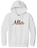 Picture of Alter - Youth - Hooded Sweatshirt w/ Glitter Logo  18500b/PC90YH - Brown, Gold, Sports Grey, or White