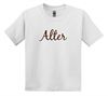 Picture of Alter - Youth - Short Sleeve Tee w/ Alter Glitter Logo 5000b/8000b - Brown, Gold, Sports Grey, or White