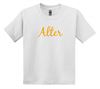 Picture of Alter - Youth - Short Sleeve Tee w/ Alter Glitter Logo 5000b/8000b - Brown, Gold, Sports Grey, or White