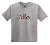Picture of Alter - Youth - Short Sleeve Tee w/ Alter Glitter Logo 5000b/8000b - Brown, Gold, Sports Grey, or White