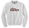 Picture of Alter - Youth - Crewneck Sweatshirt w/ Cursive "Alter" Logo 18000b - Sports Greys or White