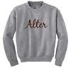 Picture of Alter - Youth - Crewneck Sweatshirt w/  Glitter Logo 18000b - White or Sports Grey