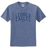 Picture of Bishop Leibold - Youth & Adult/Unisex - Leibold Eagles Tee by Jerzees 29B/29M - Heather Vintage Blue, Neon Pink, or White