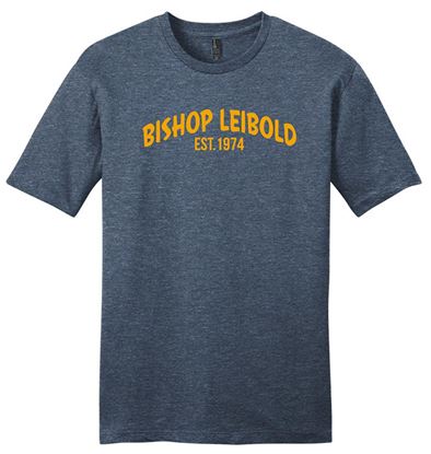 Picture of Bishop Leibold - Youth & Adult/Unisex - Short Sleeve Tee by District DT6000(Y) - Deep Royal, Heathered Navy, Heathered Royal, or White
