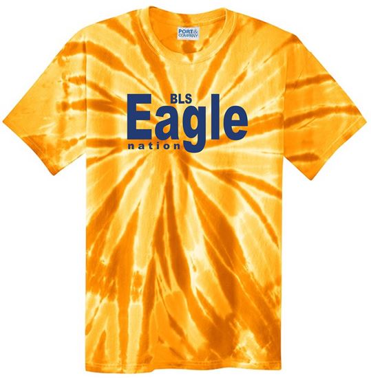 Picture of Bishop Leibold - Youth & Adult/Unisex - Tie-Dye Short Sleeve Tee by Port & Company PC147(Y) - Gold, Blaze Rainbow, Light Blue, or Neon Rainbow