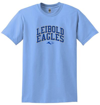 Picture of Bishop Leibold - Youth & Adult/Unisex - DryBlend 50/50 Poly Blend Tee by Gildan 8000(b)  - Carolina Blue or Graphite Heather