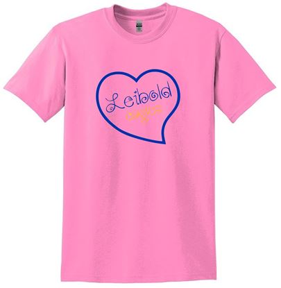 Picture of Bishop Leibold - Youth & Adult/Unisex - DryBlend 50/50 Poly Blend by Gildan with Heart Logo 8000(B)  - Azalea , Sports Grey, or White