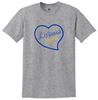 Picture of Bishop Leibold - Youth & Adult/Unisex - DryBlend 50/50 Poly Blend by Gildan with Heart Logo 8000(B)  - Azalea , Sports Grey, or White