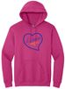 Picture of Bishop Leibold - Youth & Adult/Unisex - Hoodie with Heart Logo by Gildan 18500(b) - Athletic Heather, Helconia or White