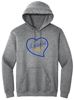 Picture of Bishop Leibold - Youth & Adult/Unisex - Hoodie with Heart Logo by Gildan 18500(b) - Athletic Heather, Helconia or White