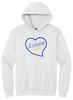 Picture of Bishop Leibold - Youth & Adult/Unisex - Hoodie with Heart Logo by Gildan 18500(b) - Athletic Heather, Helconia or White