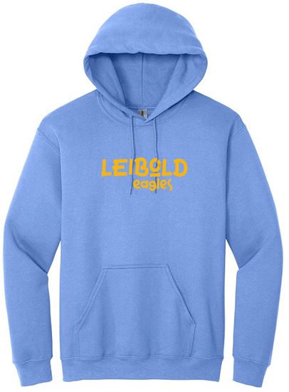 Picture of Bishop Leibold - Youth - Hooded Sweatshirt w/ Leibold Logo by Gildan 18500b -  Athletic Heather, Carolina Blue, Navy, Royal, or White