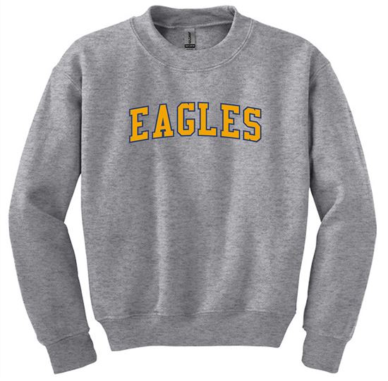 Picture of Bishop Leibold - Youth/Unisex - Crewneck Sweatshirts w/ EAGLES logo by Gildan 18000(b)- Sports Grey or White