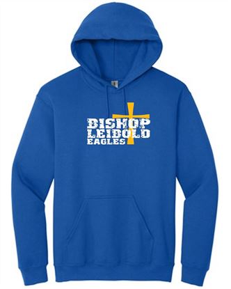 Picture of Bishop Leibold - Youth & Adult/Unisex - Hooded Sweatshirt by Gildan 18500(b) - Carolina Blue, Purple, Royal, or Sports Grey
