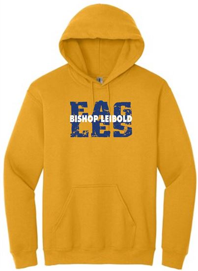 Picture of Bishop Leibold - Youth & Adult/Unisex - Hooded Sweatshirt by Gildan 18500(b) - Carolina Blue, Gold, or Sports Grey