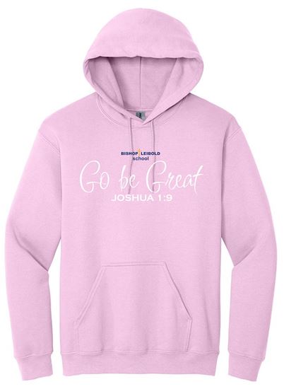 Picture of Bishop Leibold - Youth & Adult/Unisex - Hooded Sweatshirt by Gildan 18500(b) - Carolina Blue, Light Pink, or Sports Grey