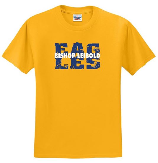 Picture of Bishop Leibold - Youth & Adult/Unisex - Dri Power Tee by Jerzees 29B/29M - Athletic Heather, Gold, or Light Pink