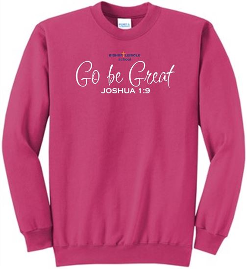 Picture of Bishop Leibold - Youth/Unisex - Crewneck Sweatshirt  PC90Y/ PC78 - Sangria or Carolina Blue